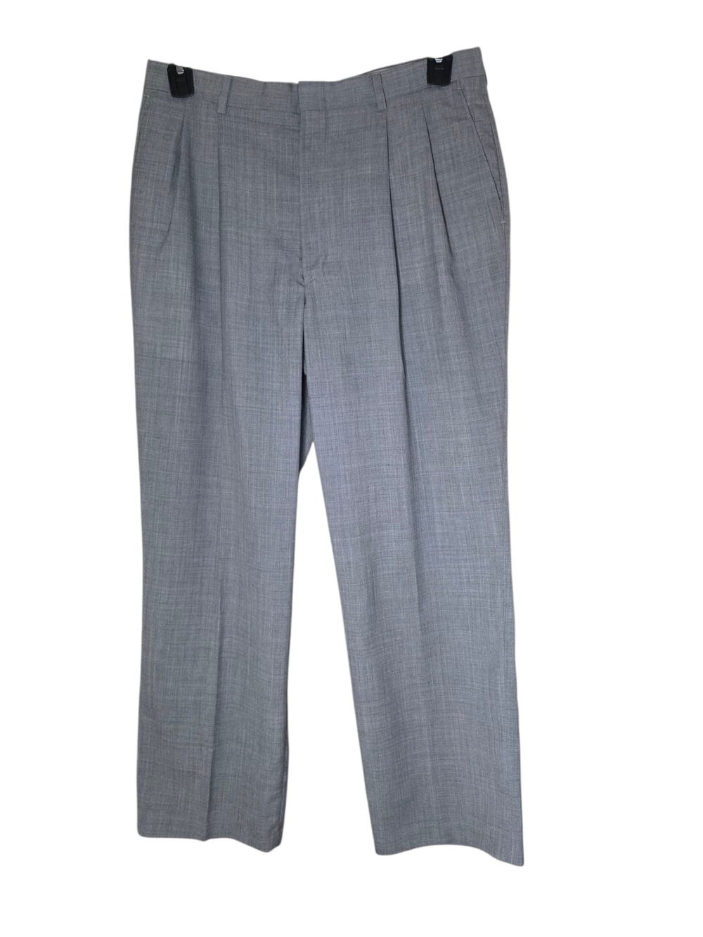 Men's Light Gray Pleated Dress Pants
